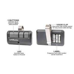 LiftMaster 893MAX 3-Button Remote
