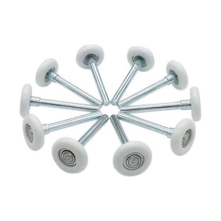 White Nylon Rollers – 11 Ball Bearing (10 Pack)